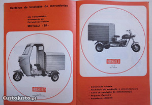 Folheto Motalli TR tricarros triciclos antigo 50cc