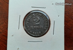 2 Centavos em Ferro de 1918