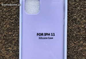 Capa de silicone soft touch para iPhone 11