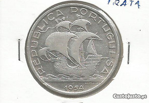 Espadim - Moeda de 10$00 de 1954 - Prata