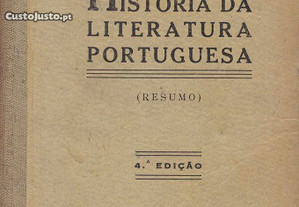 História da Literatura Portuguesa (Resumo) de Alfredo de Aguiar