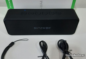 Coluna Bluetooth Blitzwolf / 30W /6h-20h Autonomia/Impermeável (NOVO)