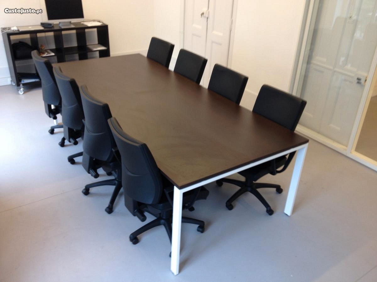 Mesa reunião retangular oval redonda Escritório à venda