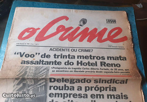 O Crime #1 jornal raro 1982