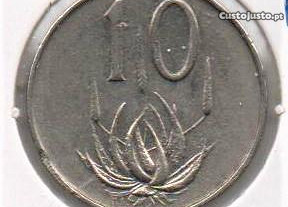África do Sul - 10 Cent 1965 - bela