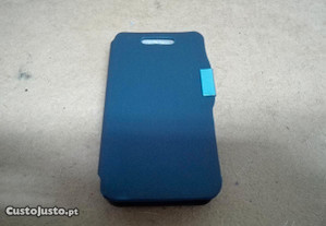 Capa Flip Cover Samsung Ace (S5830) Azul - Nova