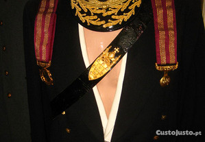 Antigo farda uniforme militar gala baile general