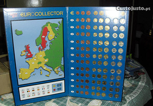 Caderno completo com todas as moedas de 12 países