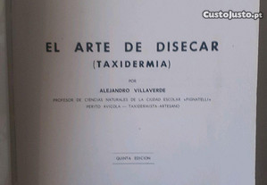 Taxidermia A Arte de Dissecar Livro em Espanhol
