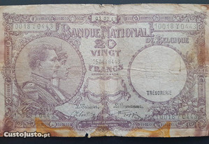 Nota Belgica 20 Francs 1943
