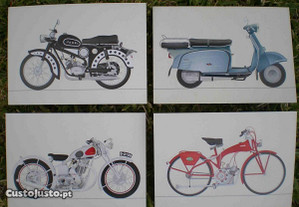 Postais CTT motos portuguesas Famel Vilar Casal