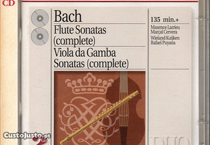 CD duplo JS Bach - Complete Flute Sonatas / Complete Viola da Gamba Sonatas