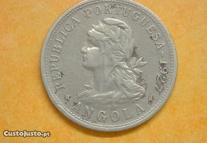 599 - Angola: 50 centavos 1927 alpaca, por 8,00