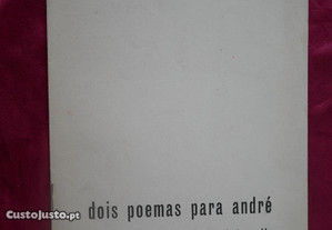 Dois poemas para André. Luís Valle. Autografado, numerado.