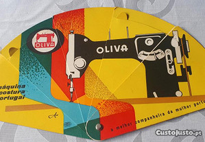 Leque publicidade OLIVA (maquina costura)