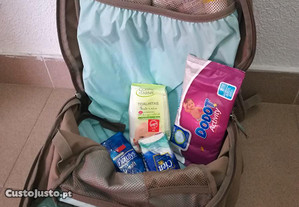 Mochila , mala ou saco de transporte artigos bébé