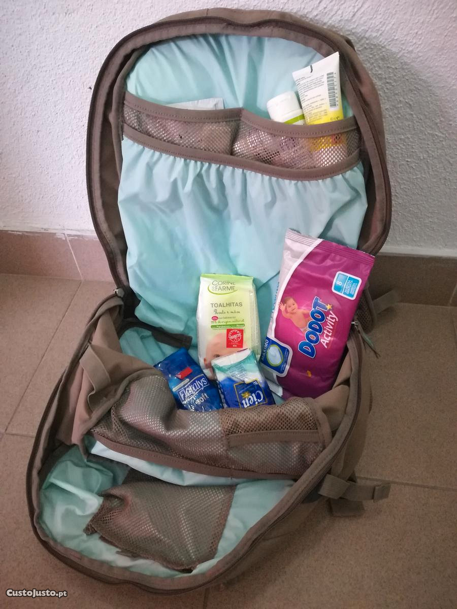 Mochila , mala ou saco de transporte artigos bébé