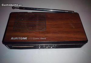 Rádio Auritone LCD Quartz 3 Band