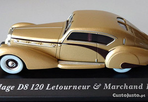 * Miniatura 1:43 "Colecção Carros Clássicos" Delage D8 120 Letour & Marchand 1939