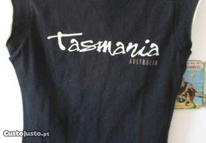 T shirt manga cava, original da Austrália,Tasmânia