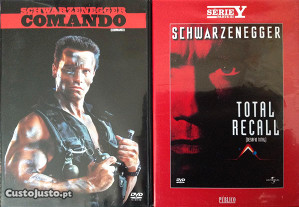 Arnold Schwarzenegger - 8 DVDs - Muito Bom Estado