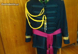 Antigo uniforme farda militar major casaco pelissa