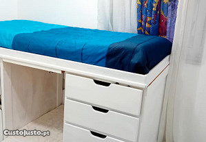 Mobília de quarto de criança/solteiro (compacto) "NOVO PREÇO"