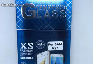 Película de vidro temperado para Samsung A21