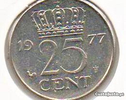 Holanda - 25 Cent 1977 - soberba