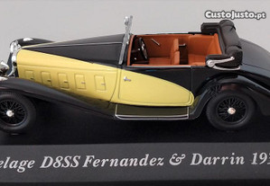* Miniatura 1:43 "Colecção Carros Clássicos" Delage D8SS Fernandez & Darrin 1932