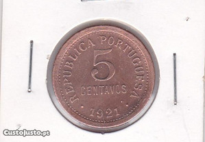 Moeda de 5 centavos de 1921