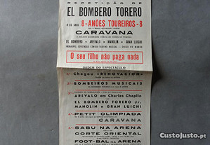 Programa de tourada Bullfight Campo Pequeno ano 1963