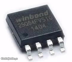 Memória Flash Eprom SPI W25Q64FVSIG Winbond w25q64