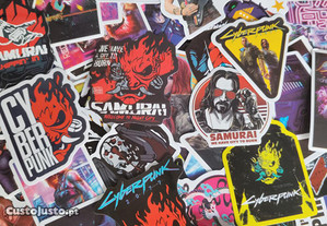 100 Stickers Autocolantes Jogo Cyberpunk