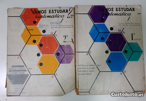 Livros de Matemática antigos - anos 70 e 80
