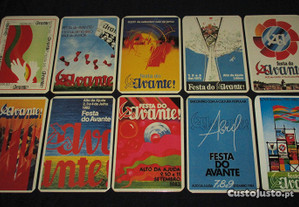 Colecção Completa de Calendários Cartazes Festa do Avante PCP 1986