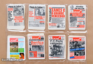 42 Calendários primeiras paginas de órgãos imprensa portuguesa ano 1987