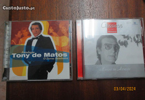 2 CD's de Tony de Matos (duplo) e Manuel de Almeida