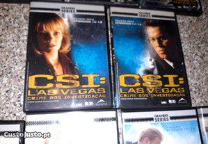 Conjunto de 10 Dvds CSI Miami/Las Vegas