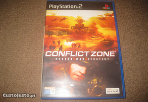 Jogo "Conflict Zone: Modern War Strategy" para a Playstation 2/Completo!