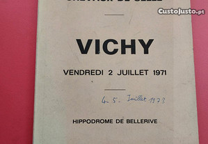 Vichy! Livro Antigo de Leilão de Cavalos de Sela