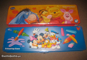 2 Kits Estojos Para Colorir da Disney/Novos!