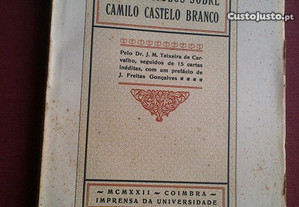 J.M. Teixeira Carvalho-Dois Capítulos Sobre Camilo Castelo Branco-1922