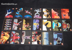 20 cartas Lamincards Power Rangers Overdrive