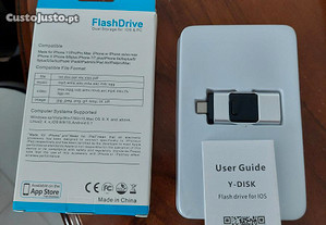 Flash Drive Dual Storage for IOS & PC - 256 GB - Fantástica Pen Drive de Dupla Função