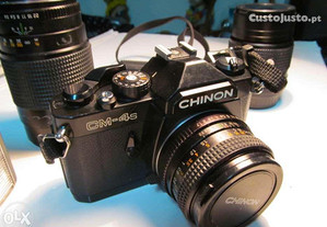 Máquina fotográfica chinon cm-4s com vários acessó