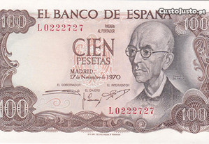 Nota de 100 pesetas