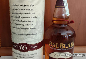 Whisky Balblair 16 (yo) anos, Single Malt, bottlin