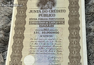 Título dívida pública Portuguesa