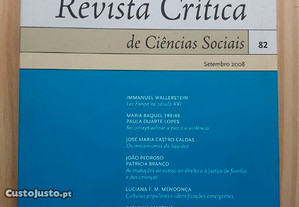 Revista Crítica de Ciências Sociais nº 82, Setembro 2008
